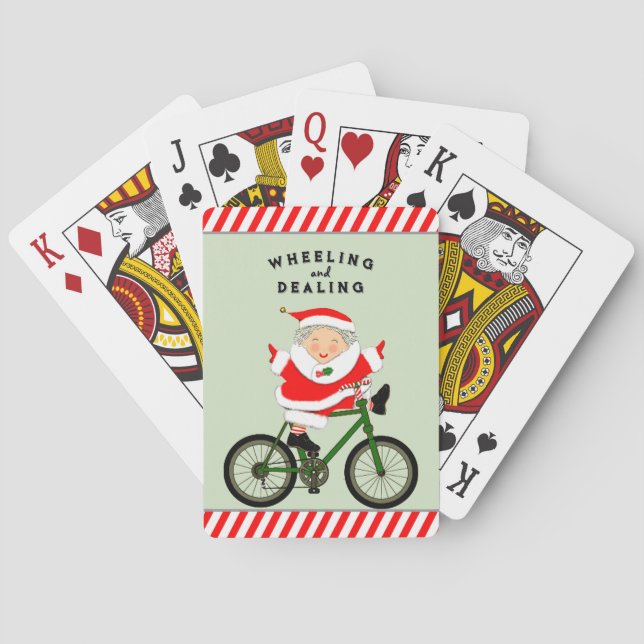 Julcykling Cyklist Casinokort (Baksidan)