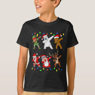 Juldabbing Elf och Friends Boys Kids Dab Xm T Shirt