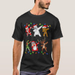 Juldabbing i Santa Elf och Friends Boys Kids T Shirt<br><div class="desc">Juldabbing Santa Elf och Friends Boys Kids Dab Julafton</div>