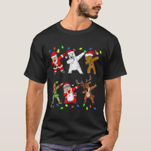 Juldabbing i Santa Elf och Friends Boys Kids T Shirt