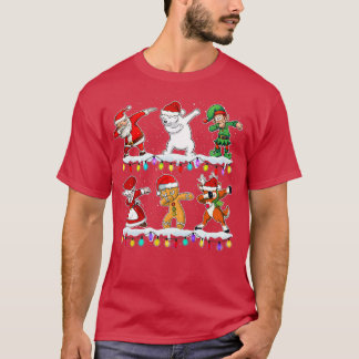 Juldabbing Santa Gift för Boys Girls Kids T Shirt