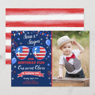 Juldag 4:e Stars och stripes-börsdagen Inbjudningar