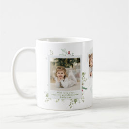 Juldag Elegant Festive Botanical Photo Album Kaffemugg