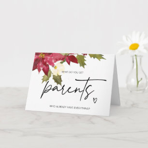 Juldag Gravid Baby för mina föräldrar Kort