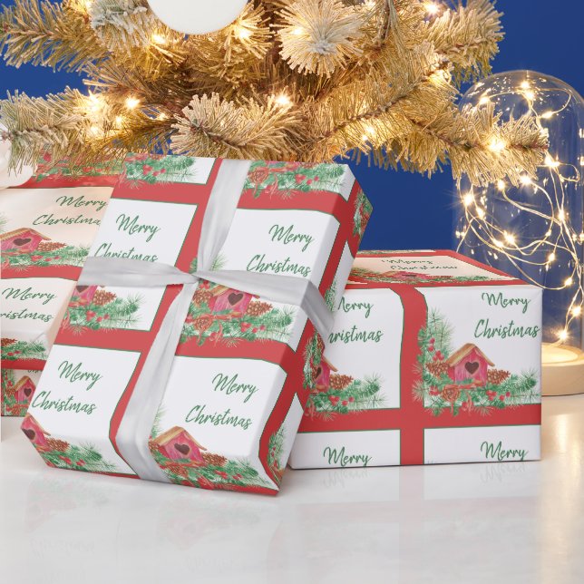 Juldag, Helgdag för kalkfärgshus Presentpapper (Helgdagar)