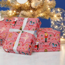 Juldag Helgdag - Nutcracker Wrapping Papper