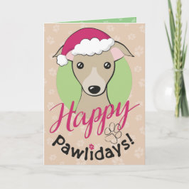 Juldag Tecknaden firade Iggy Hund Lycklig pawliday Helgkort