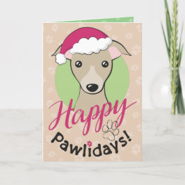 Juldag Tecknaden firade Iggy Hund Lycklig pawliday Helgkort