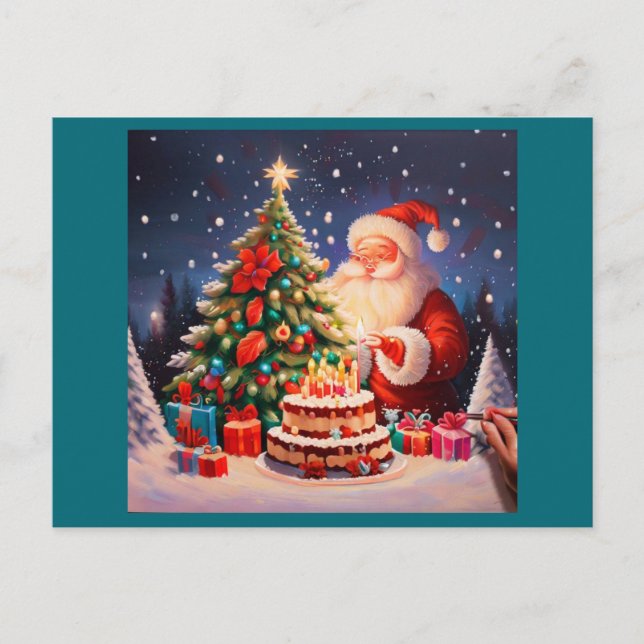 Juldagen 10 helg vykort (Framsida)