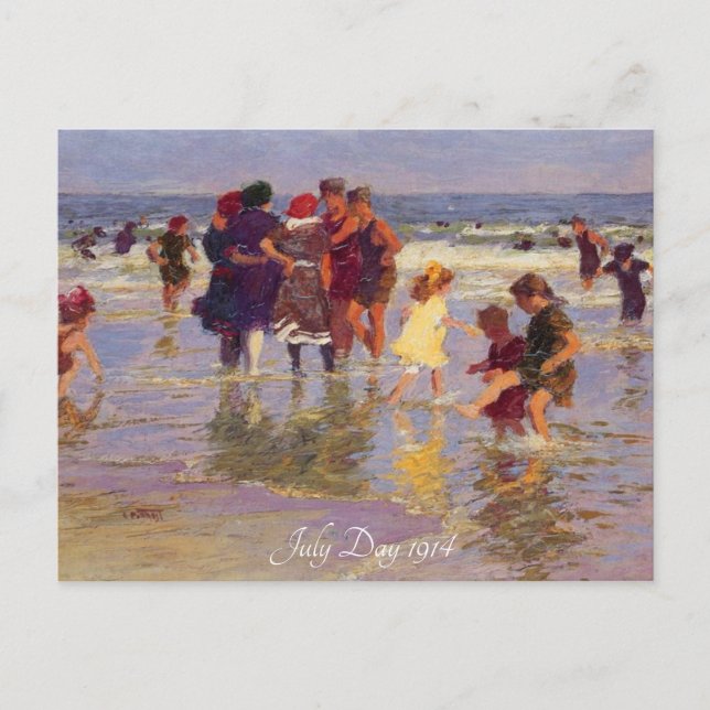 "Juldagen 1914 EH Potthast" Vykort (Framsida)
