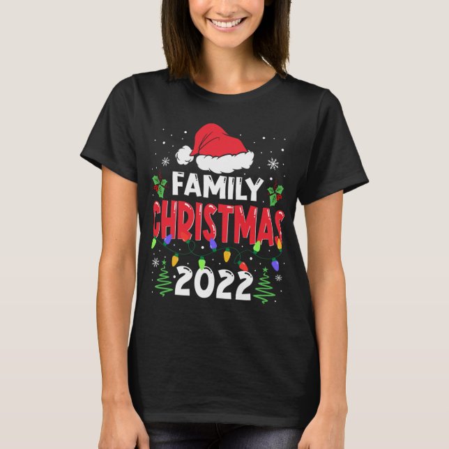 Juldagen 2022 - matchande Santa Elf-Roligten T Shirt (Framsida)
