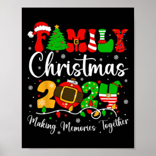 Juldagen 2024-matchande Santa Elf-Roligten, torg Poster