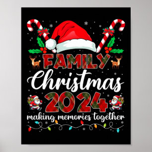 Juldagen 2024-matchande Santa Elf-Roligten, torg Poster