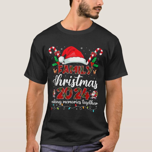 Juldagen 2024-matchande Santa Elf-Roligten, torg T Shirt (Framsida)