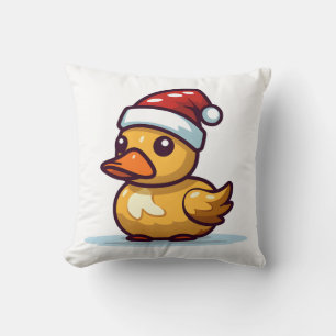 Juldagen Anka i Santa hat Kudde