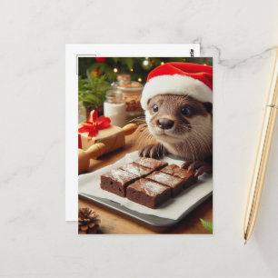 Juldagen - bättre Baking Brownies Vykort