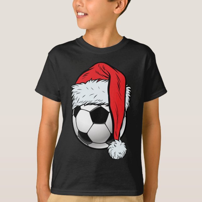 Juldagen Boll Santa Hat Funny Sport Julafton T Shirt (Framsida)