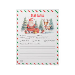 Juldagen Brev för Anteckningsblocket Santa Festive Anteckningsblock