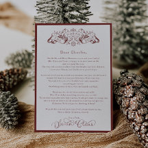 Juldagen Brev i Jultomten i Röda