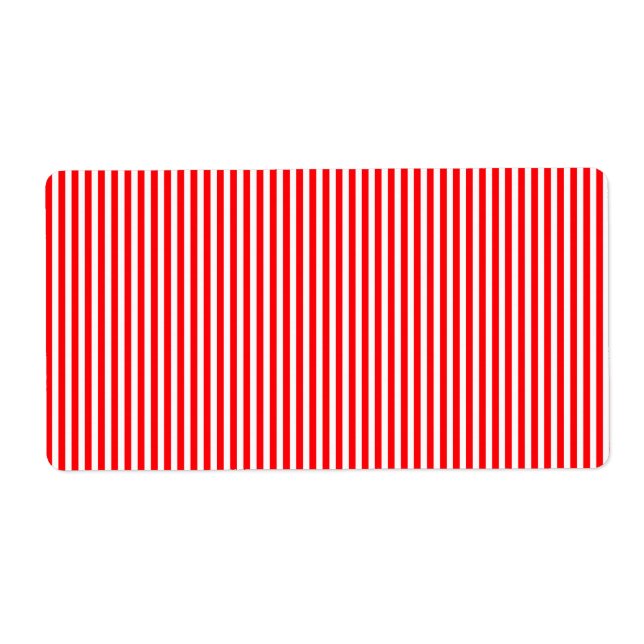 Juldagen Candy cane i Julrött Fraktsedel (Framsidan)