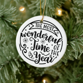 Juldagen den 11 december julgransprydnad keramik