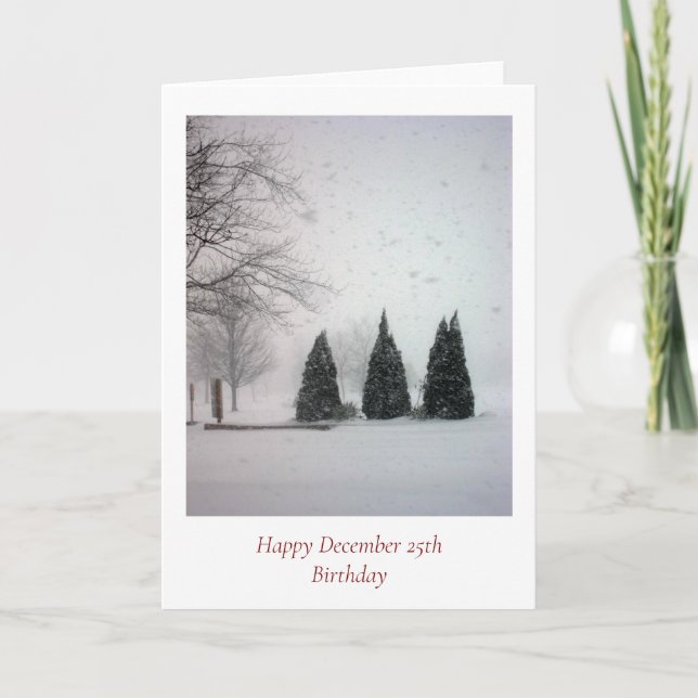 Juldagen den 6 - Gentle Snö Helgkort (Framsida)