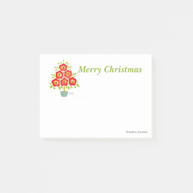 Juldagen Dynor Träd Post-it Notes Flower Träd Block (Framsida)