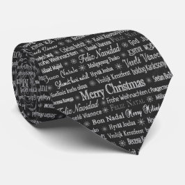 Juldagen Elegant Silver Black Helgdagars Slips