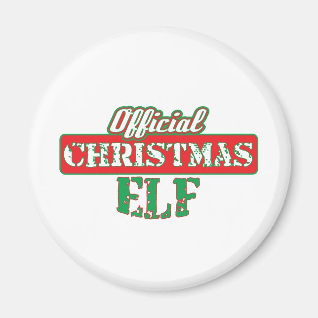 Juldagen Elf - jultomtens Helper Magnet (Framsidan)