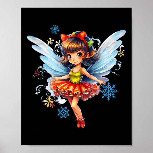 Juldagen - Fairy Cute Fairy God Jul Poster (Framsidan)