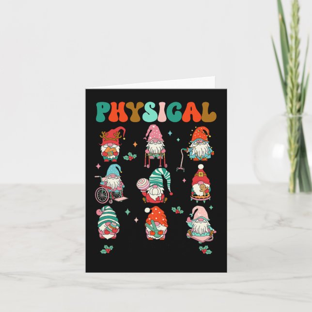 Juldagen Fysisk terapi Julgräddgummi Fysiskt Kort (Framsida)