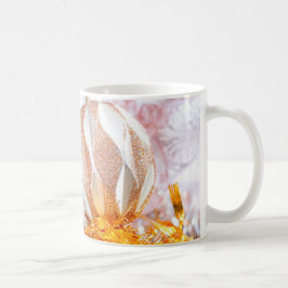 Juldagen Glitter Rosa & Vita Boll Kaffemugg