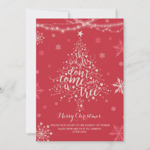 Juldagen Gravid Meddelande om jul Baby