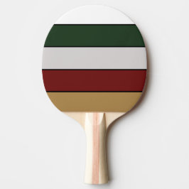 Juldagen Guld Grönt Red Silver och White Rand Pingisracket