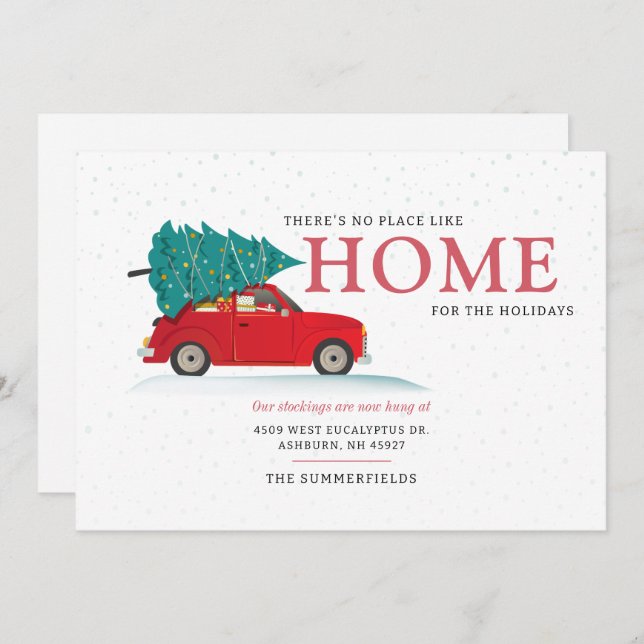 Juldagen Helgdagar Röda Flyttan  Meddelande (Fram/baksida)