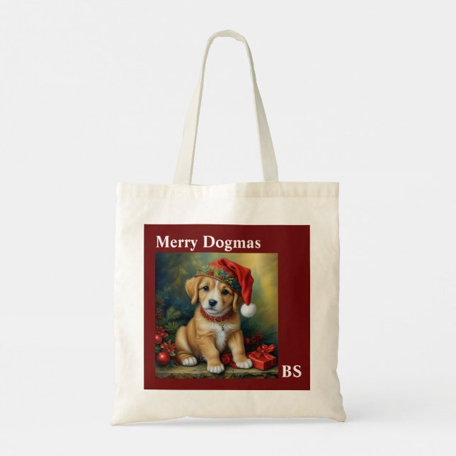 Juldagen Hundar för vardagsdagen Äventyr - hund Tygkasse (Baksida)
