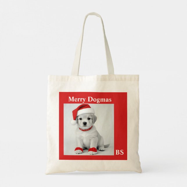 Juldagen Hundar för vardagsdagen Äventyr - hund Tygkasse (Baksida)