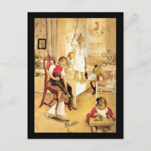 Juldagen i barnkammare helg vykort