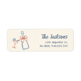 Juldagen i Hand plockade, vid jul, Returadress Returadress Etikett