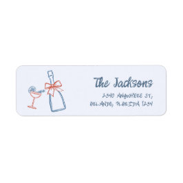 Juldagen i Hand plockade, vid jul, Returadress Returadress Etikett