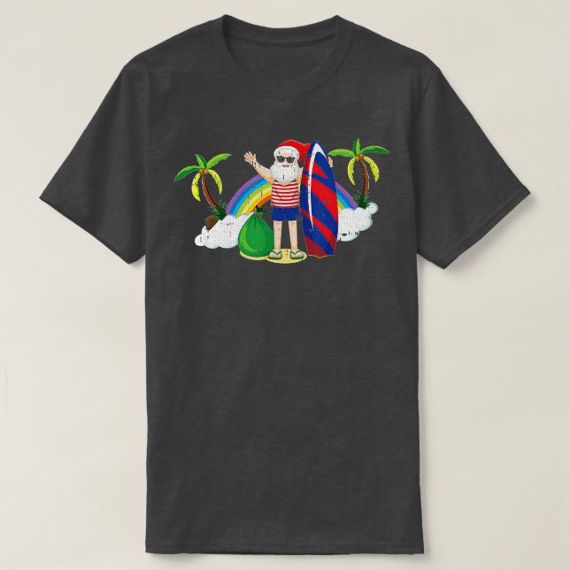 Juldagen i juli: Sommartropisk jul T Shirt (Design framsida)