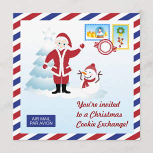 Juldagen i Santa Cookie Swap Inbjudan