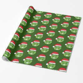 Juldagen Julafton Cute Santa Sprout Wrapping Pappe Presentpapper