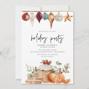 Juldagen Julfest Dagens Modern Simple Inbjudningar
