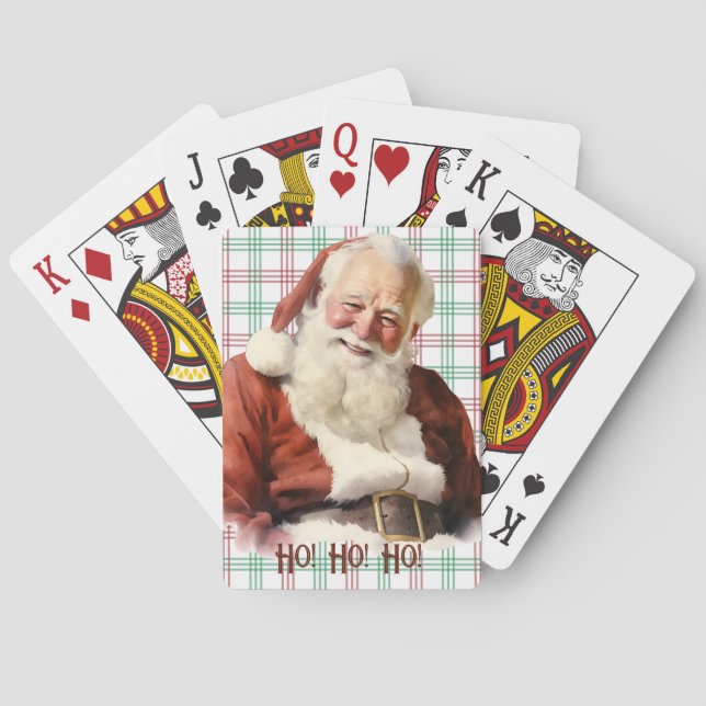 Juldagen Jultomten - Pingetbakgrund Casinokort (Baksidan)