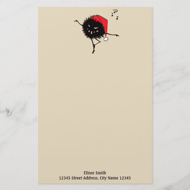 Juldagen Kryp Singing and Daning Brevpapper (Framsida)