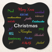 Juldagen Modern i svart Värld runt