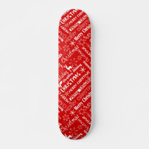 Juldagen, mönster, helgdag, Vintern Mini Skateboard Bräda 18,5 Cm