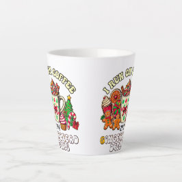 Juldagen mugg springa om kaffe- och ingerbröd