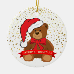Juldagen Ornament-Nallen Julgransprydnad Keramik
